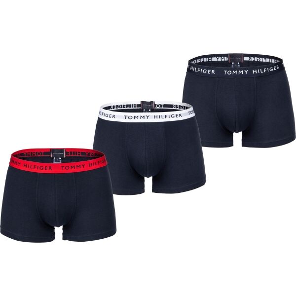 Tommy Hilfiger 3P TRUNK WB Tmavě modrá L - Pánské boxerky Tommy Hilfiger