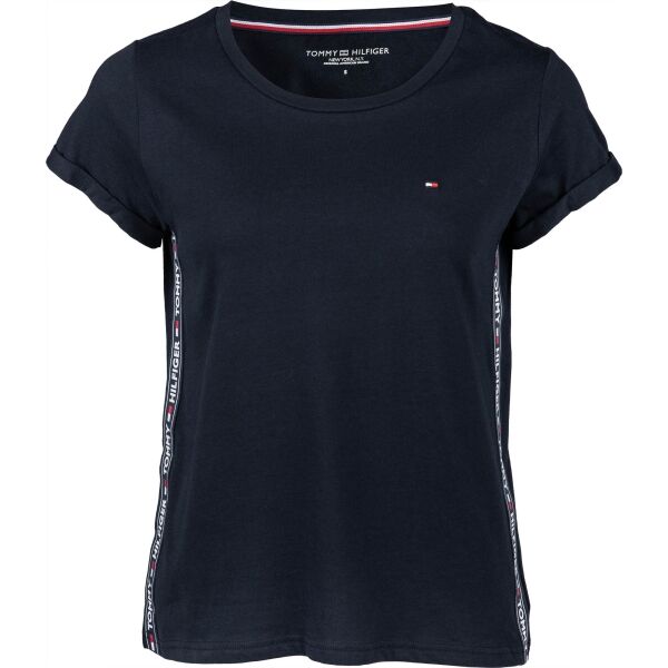 Tommy Hilfiger CN TEE SS Tmavě modrá M - Dámské tričko Tommy Hilfiger