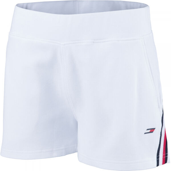 Tommy Hilfiger DOUBLE PIQUE REGULAR SHORT Bílá XS - Dámské sportovní šortky Tommy Hilfiger