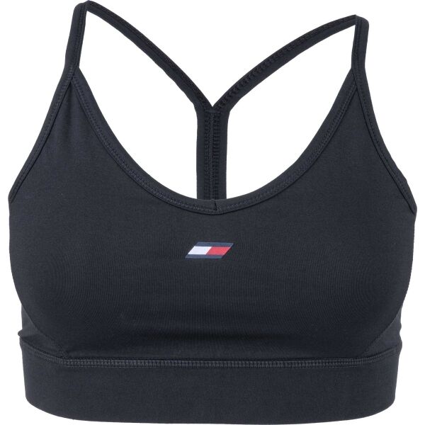 Tommy Hilfiger LIGHT INTENSITY LBR RACER BRA Černá M - Dámská sportovní podprsenka Tommy Hilfiger