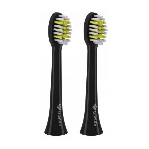 TRUE LIFE SONICBRUSH COMPACT HEADS SENSITIVE Černá UNI - Náhradní hlavice pro sonický kartáček TRUE LIFE