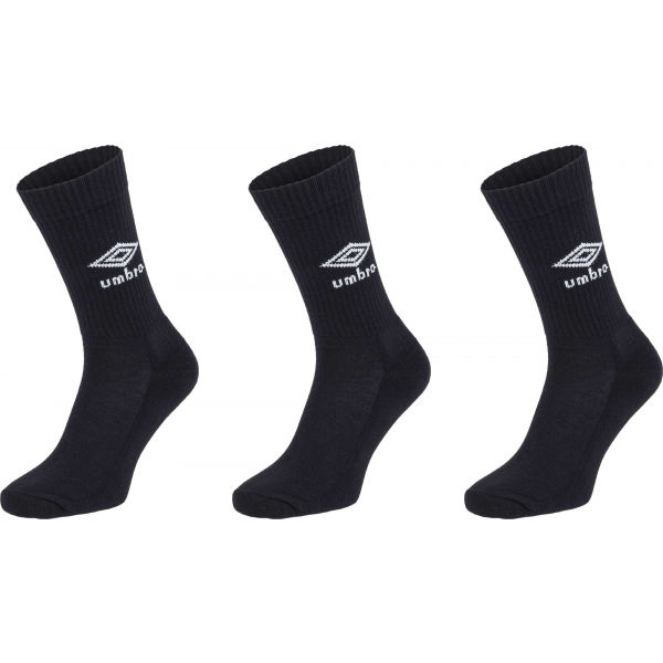 Umbro SPORTS SOCKS - 3 PACK Černá S - Ponožky Umbro