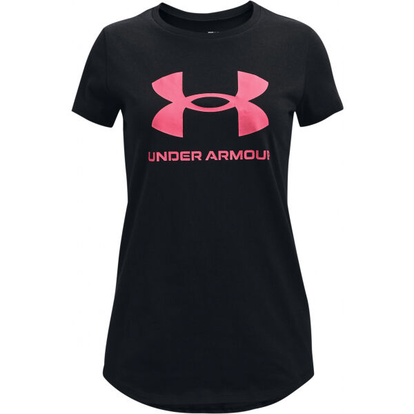 Under Armour LIVE SPORTSTYLE GRAPHIC SS  L - Dívčí triko Under Armour