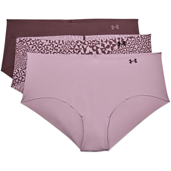 Under Armour PS HIPSTER 3PACK PRINT Růžová L - Dámské kalhotky Under Armour