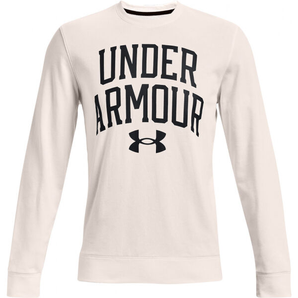 Under Armour RIVAL TERRY CREW Bílá 2XL - Pánská mikina Under Armour