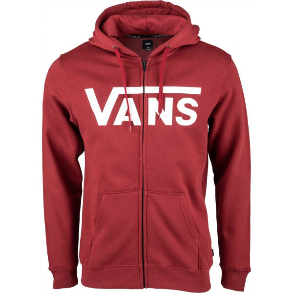 Vans MN VANS CLASSIC ZIP HOODIE II Vínová M - Pánská mikina Vans