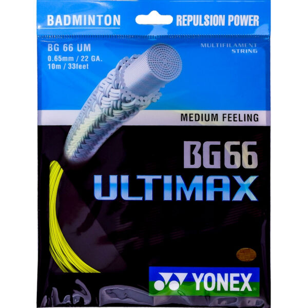 Yonex BG 66 ULTIMAX Žlutá  - Badmintonový výplet Yonex