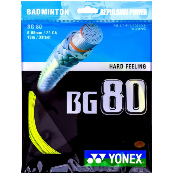 Yonex BG 80 Žlutá  - Badmintonový výplet Yonex