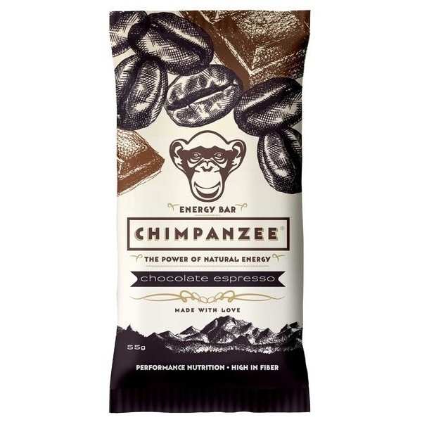 Chimpanzee ENERGY BAR CHOCOLATE ESPRESSO 55 G  NS - Energetická tyčinka Chimpanzee