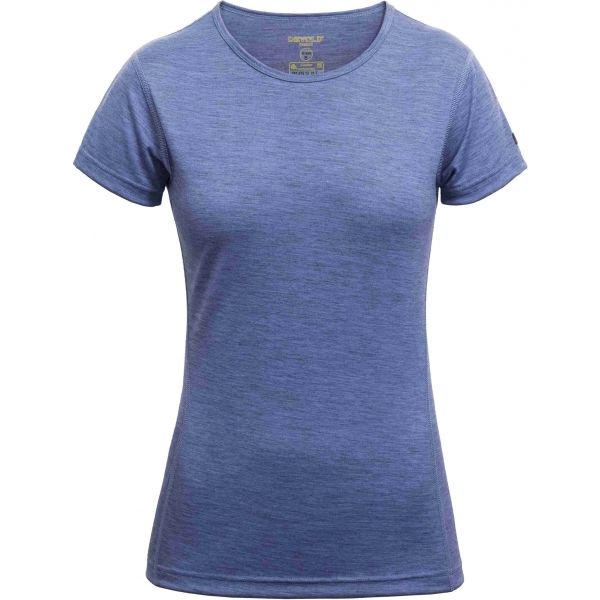 Devold BREEZE T-SHIRT W modrá L - Dámské vlněné triko Devold