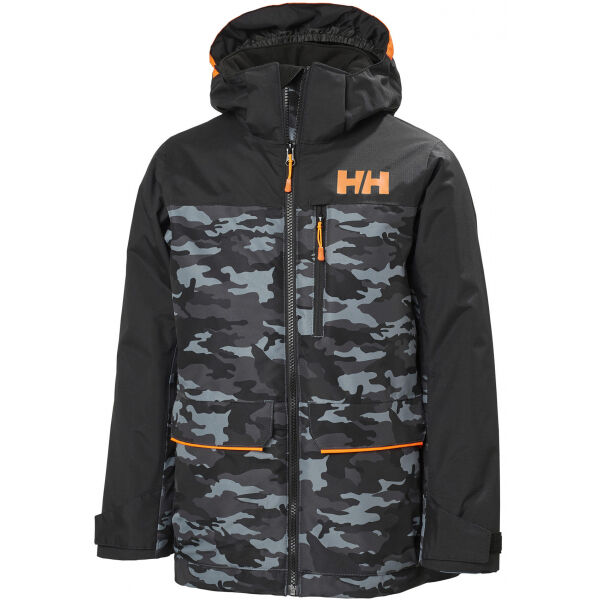 Helly Hansen JR TORNADO JACKET Černá 8 - Chlapecká lyžařská bunda Helly Hansen