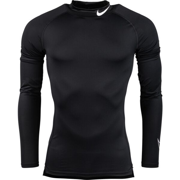 Nike NP DF TIGHT LS MOCK M Černá L - Pánské tréninkové triko Nike