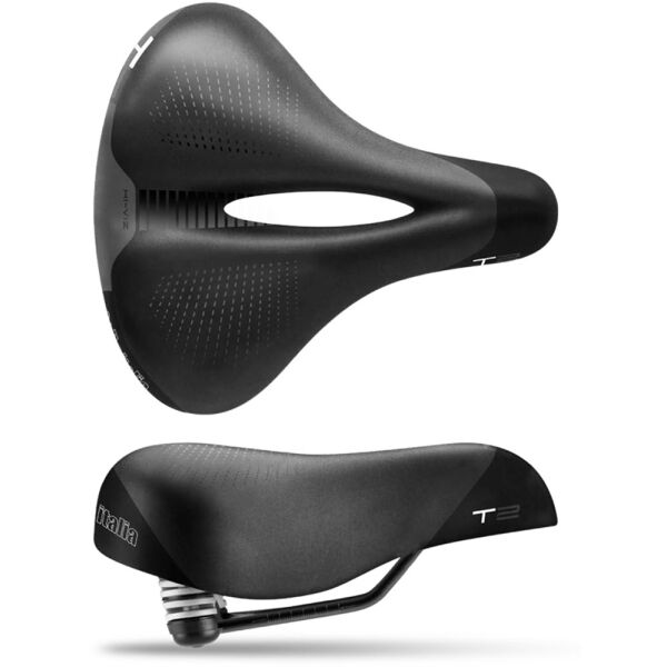 Selle Italia T 2 Flow Černá L - Cyklistické sedlo Selle Italia