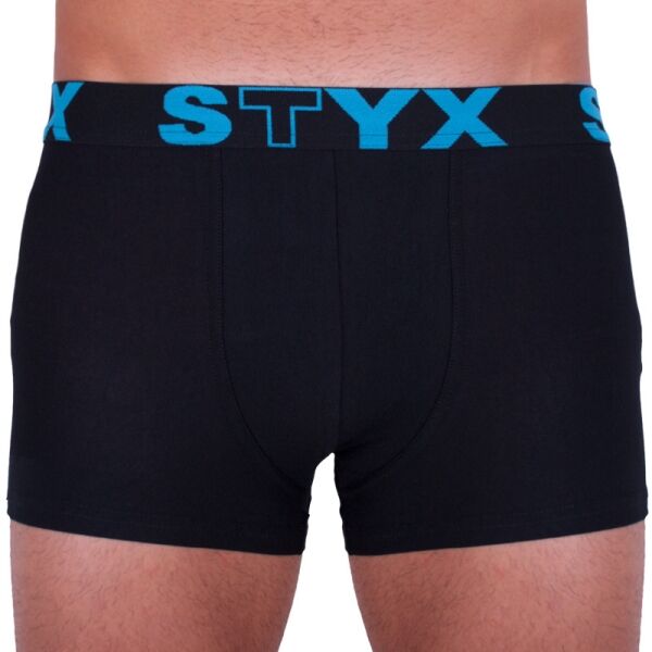 Styx MEN'S BOXERS SPORTS RUBBER Černá XXL - Pánské boxerky Styx