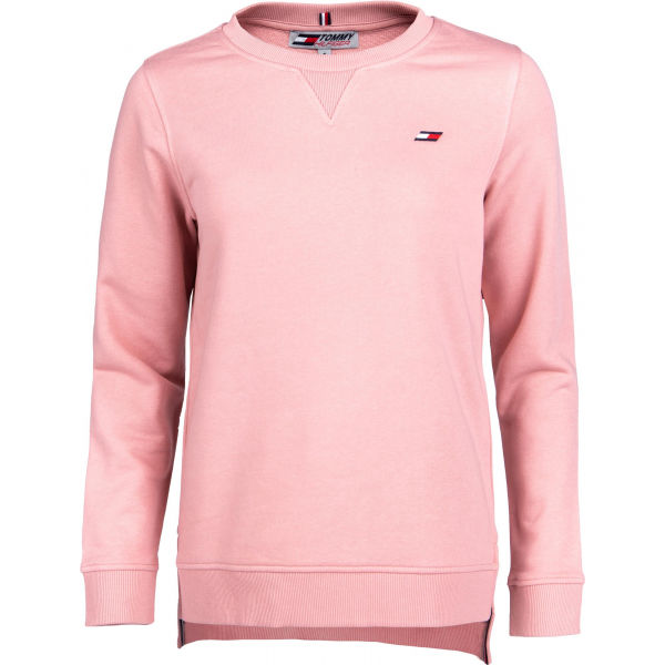 Tommy Hilfiger REGULAR C-NK SWEATSHIRT LS Růžová XS - Dámská mikina Tommy Hilfiger