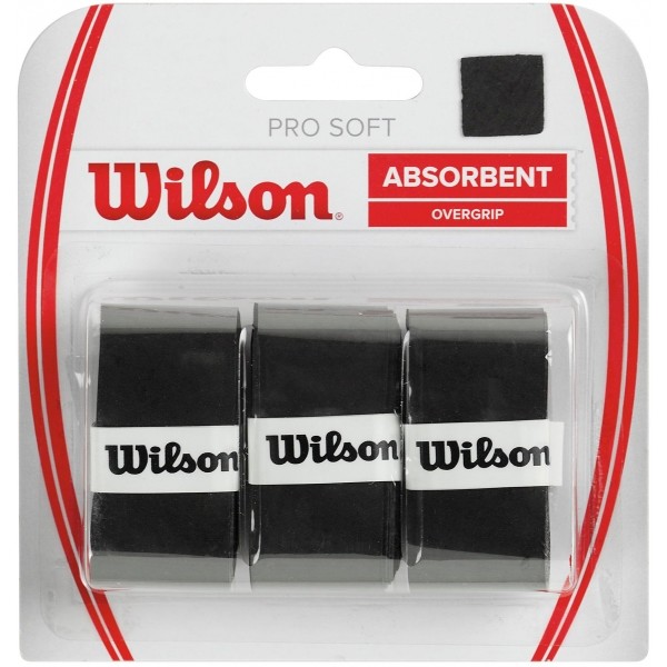 Wilson PRO SOFT OVERGRIP Černá  - Omotávka na tenisovou raketu Wilson