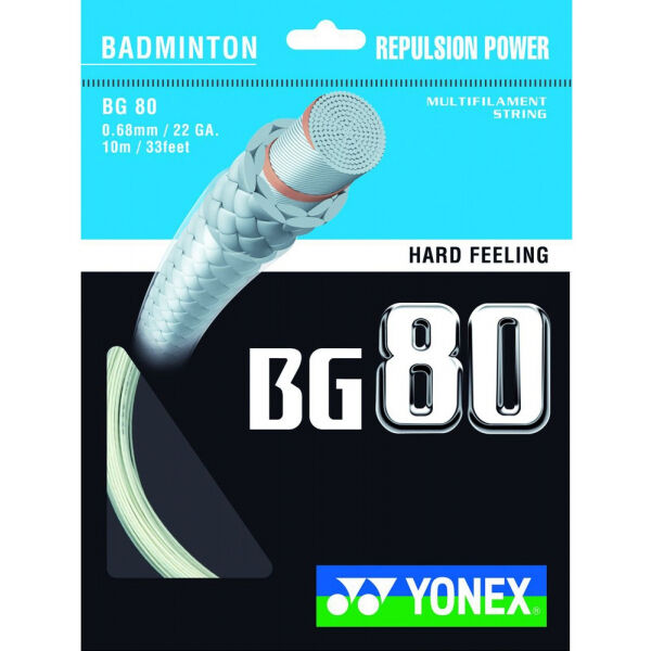 Yonex BG 80 Bílá  - Badmintonový výplet Yonex