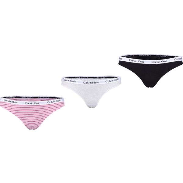 Calvin Klein 3PK THONG Dámské kalhotky