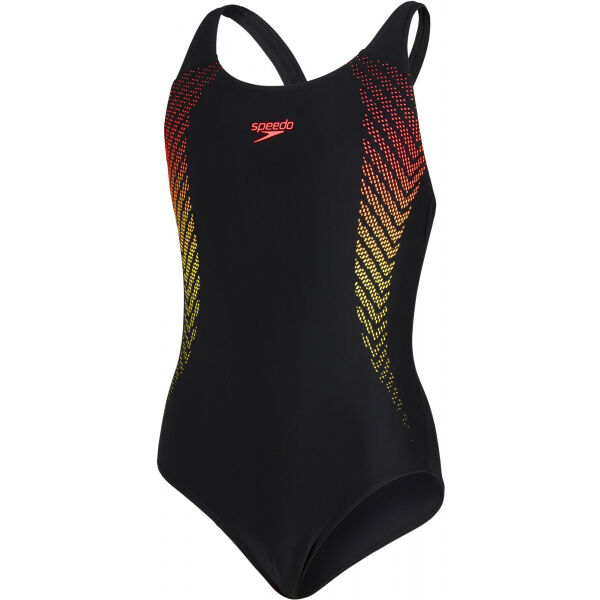 Speedo PLASTISOL PLACEMENT MUSCLEBACK Dívčí jednodílné plavky