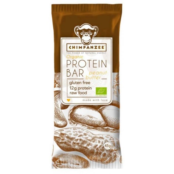 Chimpanzee ORGANICBAR PEANUT PROTEIN Energetická tyčinka