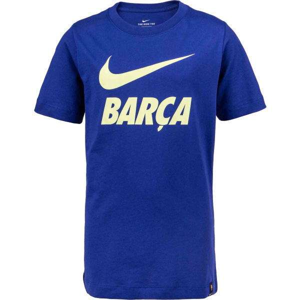 Nike FC BARCELONA TEE JNR Chlapecké fotbalové tričko