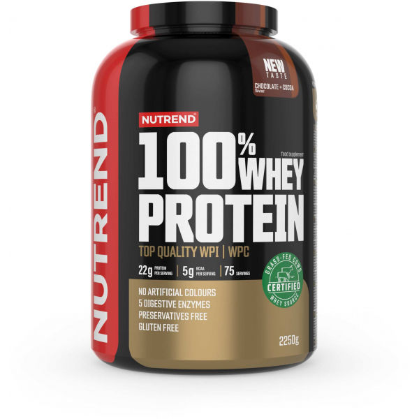 Nutrend 100% WHEY PROTEIN 2250 g ČOKOLÁDA-KAKAO Protein