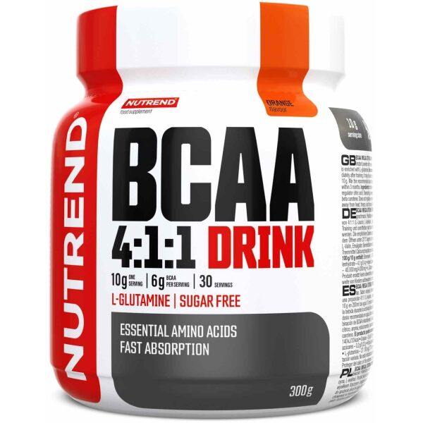 Nutrend BCAA MEGA STRONG POMERANČ 300 G BCAA