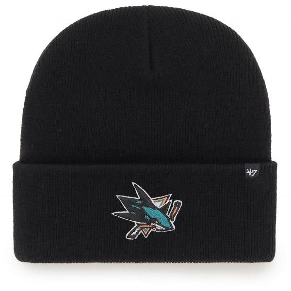 47 NHL SAN JOSE SHARKS HAYMAKER '47 CUFF KNIT BLK Zimní čepice