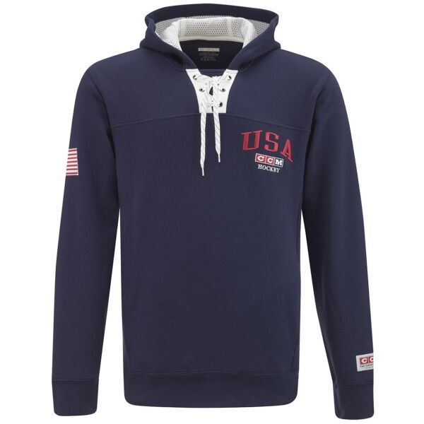 CCM FLAG HOODIE TEAM USA Pánská mikina