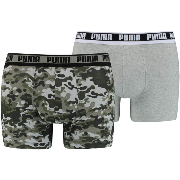 Puma MEN CAMO BOXER 2P Pánské boxerky