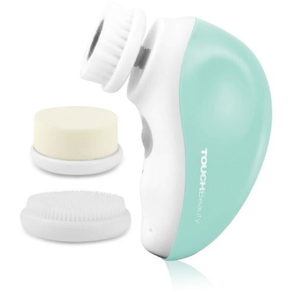 TOUCH BEAUTY CLEANSING BRUSH 3IN1 1387A Čistící kartáč na pleť 3v1 zelený