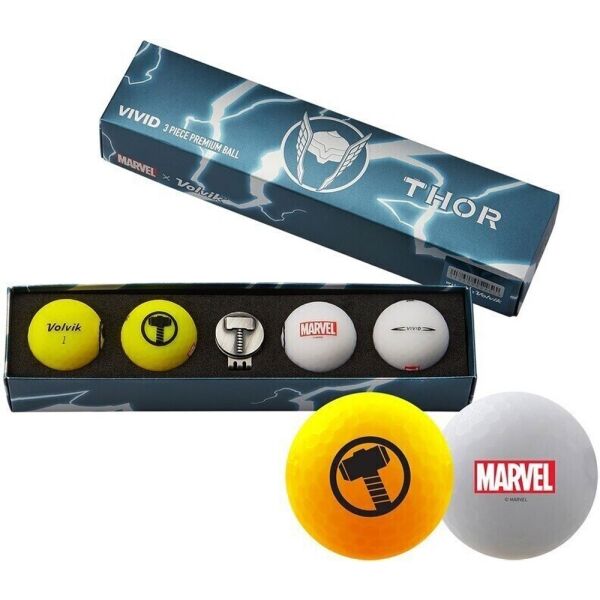 VOLVIK MARVEL THOR Sada golfových míčků