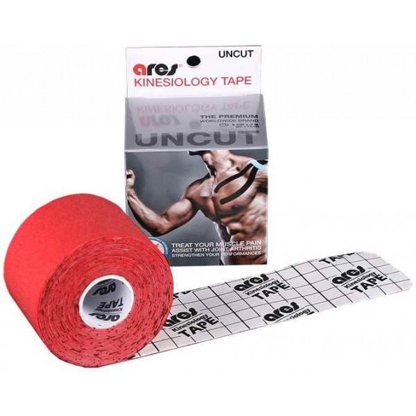 Ares KINESIO TAPE CERVENA 5CM X 5M Sportovní tejp