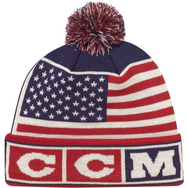 CCM FLAG POM KNIT TEAM USA Zimní čepice
