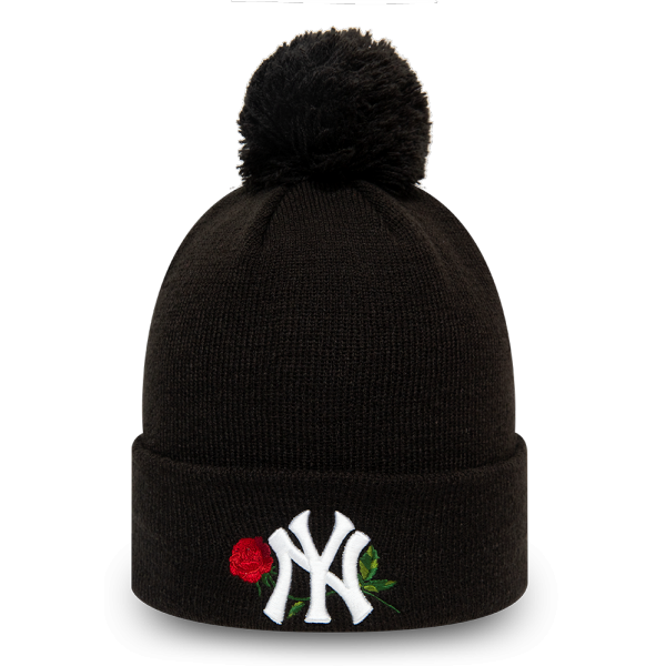 New Era MLB WMNS TWINE BOBBLE KNIT NEW YORK YANKEES Dámská klubová zimní čepice