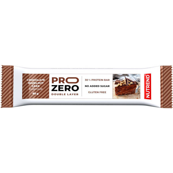 Nutrend PROZERO ČOKOLÁDOVO-OŘÍŠKOVÝ KOLÁČ 65g Proteinová tyčinka