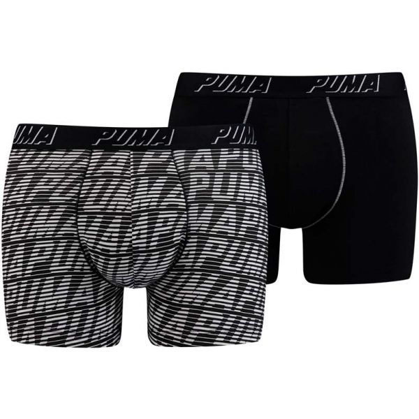 Puma OPTICAL LOGO AOP BOXER 2P Pánské boxerky