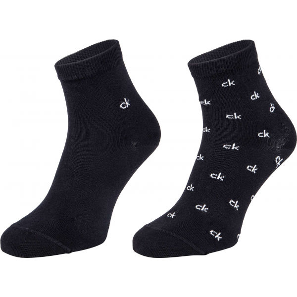 Calvin Klein WOMEN ORGANIC COTTON SHORT CREW 2P GRETCHEN Dámské ponožky
