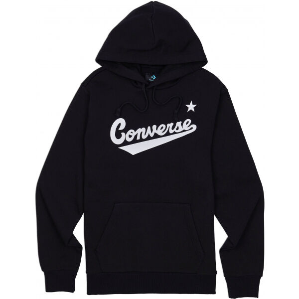 Converse FLEECE SCRIPTED LOGO PULLOVER HOODIE Pánská mikina