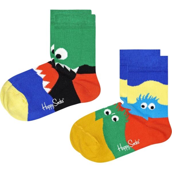 HAPPY SOCKS MONSTERS 2P Dětské ponožky