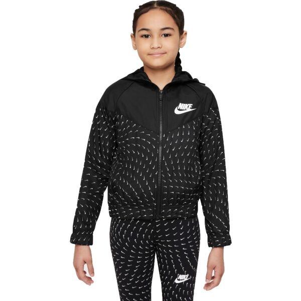 Nike NSW WINDRUNNER AOP Dívčí bunda