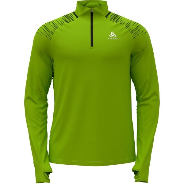 Odlo M MID LAYER 1/2 ZIP AXALP CERAMIWARM Pánská běžecká mikina