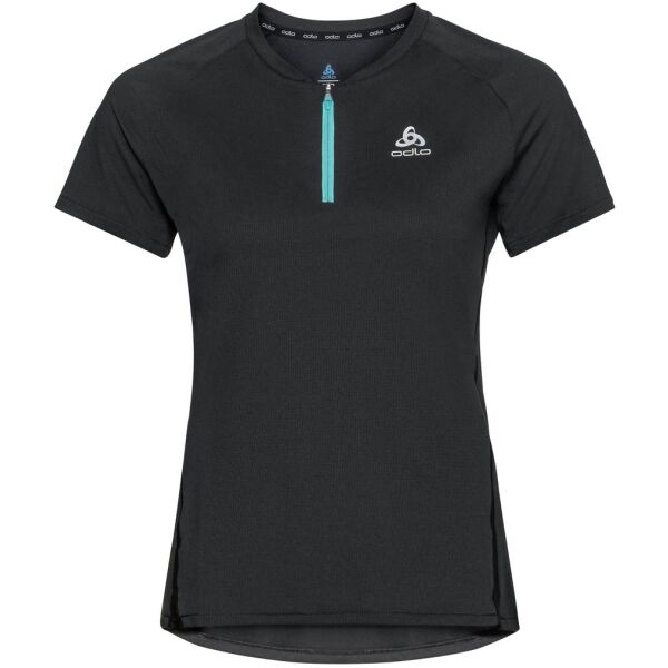 Odlo W AXALP TRAIL T-SHIRT CREW NECK S/S 1/2 ZIP Dámské funkční tričko