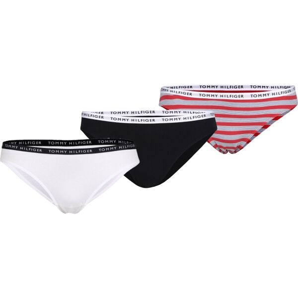 Tommy Hilfiger RECYCLED ESSENTIALS-3P BIKINI PRINT Dámské kalhotky