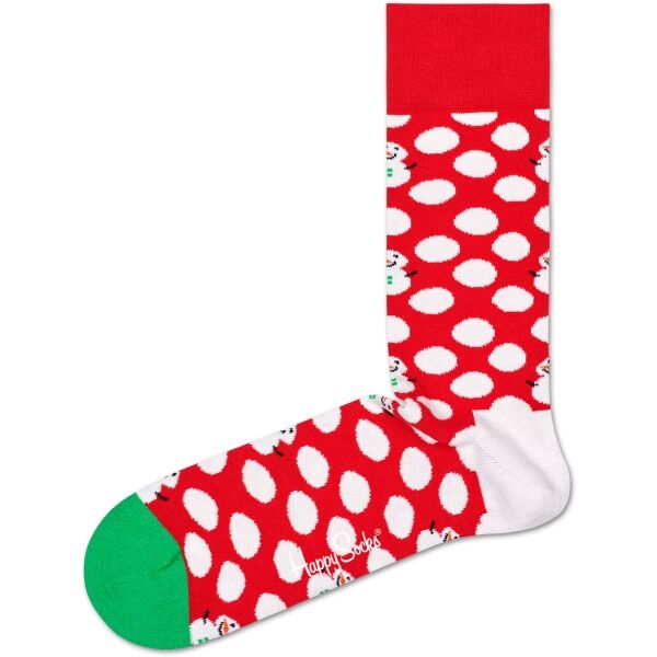 HAPPY SOCKS BIG DOT SNOWMAN Klasické ponožky