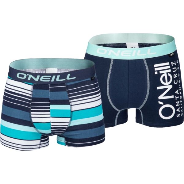 O'Neill MEN BOXER STRIPES PLAIN 2-PACK Pánské boxerky