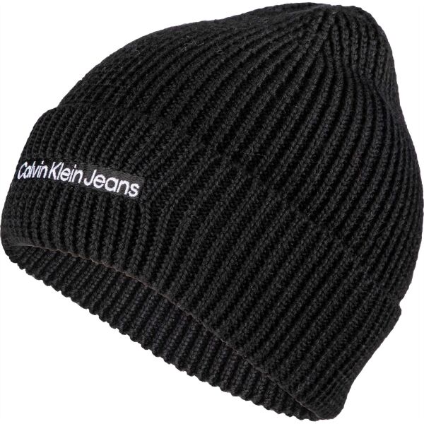 Calvin Klein INSTITUTIONAL EMBRO BEANIE Zimní čepice