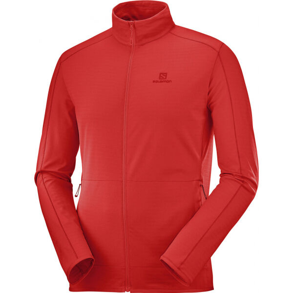 Salomon OUTRACK FULL ZIP MID M Pánská mikina