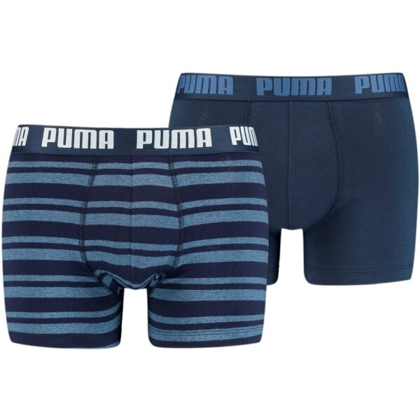 Puma HERITAGE STRIPE BOXER 2P Pánské boxerky