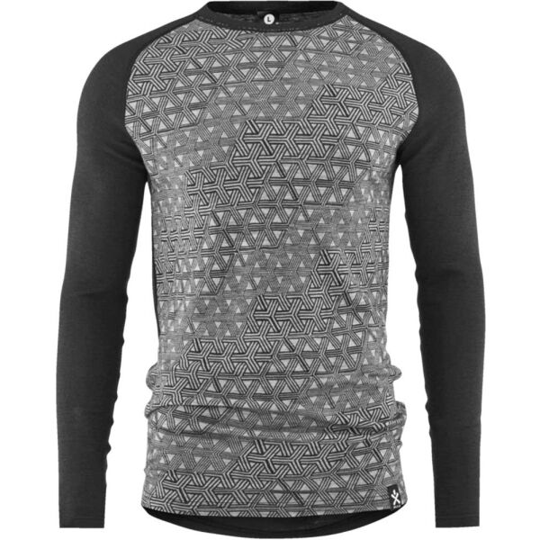 Bula GEO MERINO WOOL CREW Pánské triko s dlouhým rukávem